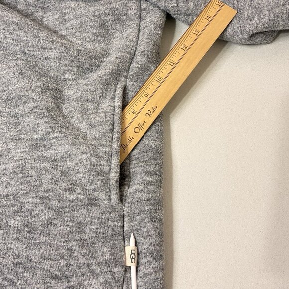 UGG Abriana Cardigan Shawl Open Front Draped Jacket Women’s Small Gray White - Picture 6 of 10